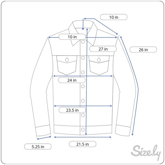 Lee Wrangler Trucker Denim Jacket Mens M Blue Faded Distressed LM45128 Fits L - Picture 3 of 12